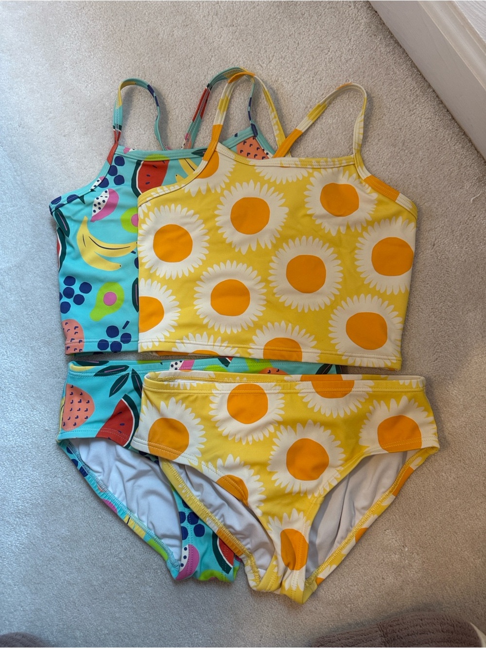 Hanna Andersson girls 2 piece swimsuit bundle